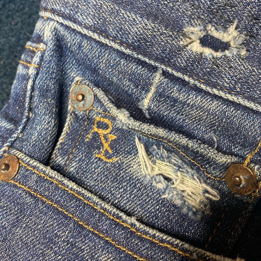 Ralph Lauren Tompkins Patchwork Skinny Jeans - Picture 6 of 12